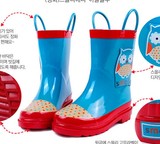 包邮 外贸 橡胶环保儿童雨鞋男女宝宝时尚雨鞋 可爱防滑防水雨靴