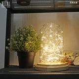 创意个性礼物艺术北欧创意卧室床头台灯玻璃LED星空萤火虫台灯