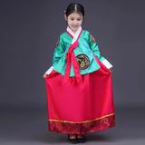 儿童古装宫廷韩服新款朝鲜族舞蹈演出服少儿大长今表演服装女裙