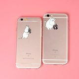 iPhone6s手机壳苹果5s情侣保护套6plus硅胶全包软壳创意卡通超薄