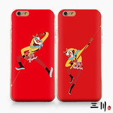 iphone6s手机壳5s苹果全包硅胶软壳6plus超薄红猴子硬壳套原创意