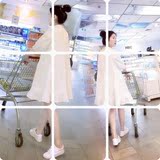 韩国东大门代购2016夏季新款韩版女装短袖宽松中长款娃娃裙连衣裙