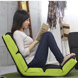 日式榻榻米懒人沙发折叠单人成人休闲躺椅创意靠背椅床上电脑坐椅