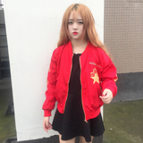 秋季韩国ulzzang日系古着少女原宿BF风棒球服学生外套学院风工装