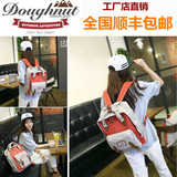 香港doughnut甜甜圈双肩包女正品折扣男女真皮休闲尼龙旅行小背包