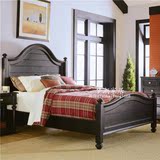 美式乡村床 欧式新古典床 高档法式复古做旧实木 双人床 卧室宜家