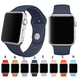 Apple watch 硅胶表带 iWatch 苹果智能运动款多彩橡胶手表表带