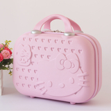 韩版可爱化妆箱公主手拎箱子结婚包女手提箱14寸箱包行李箱旅行包