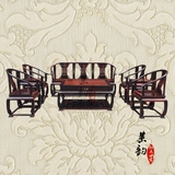 老挝大红酸枝皇宫椅沙发/交趾黄檀仿古红木实木沙发八件套组合