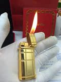 专柜Cartier卡地亚打火机正品纯铜机芯瑞士原装金色镀金现货包邮