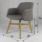 北欧餐椅伊姆斯椅子时尚简约洽谈咖啡椅休闲椅布艺餐椅软包卧室椅