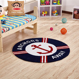 加厚可爱卡通儿童圆形地毯卧室客厅茶几瑜伽地中海地垫定制做地毯