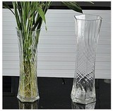 六角透明玻璃花瓶水培植物风信子富贵转运竹大号花盆插花皿器批发