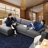 布艺沙发懒人中小户型双人三人位客厅沙发组合日式北欧简约沙发