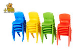 加厚塑料椅子幼儿园豪华凳子儿童桌椅批发靠椅全新料彩色椅子特价