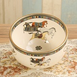 创意欧式陶瓷家居客厅茶几干果皮桌面垃圾桶高档装饰品收纳桶摆件