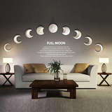 创意沙发背景墙立体月亮陶瓷壁饰墙饰壁挂 艺术墙面装饰品壁饰
