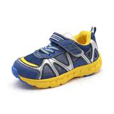 Shoebox/鞋柜新款魔术贴男童鞋 网布透气跑步鞋休闲运动鞋