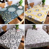 简约宜家风现代棉麻餐桌布圆桌布长方形正方形桌布布艺茶几布台布