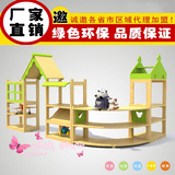 幼儿园儿童区角组合柜玩具柜/储物收纳架/亲子园转角柜/实木柜子