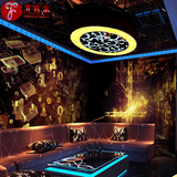 定制大型壁画3D科幻时空数字个性KTV背景墙壁纸酒吧夜店墙纸墙画