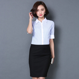 2016新款韩版时尚女士OL三件套职业装衬衫修身工作服套装夏一步裙
