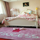 特价粉色公主princess皇冠卧室床边地毯衣帽间阳台飘窗儿童房定制