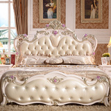 欧式实木双人床美式雕花小户型公主床现代简约卧室婚床1.5 1.8米
