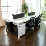 办公家具办公桌四人位单人2人4人位办公桌钢架电脑桌屏风组合位