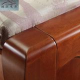 实木橡木床高箱储物床现代中式1.8米1.5米双人床原木木头木质制床