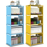 简约现代创意儿童桌上简易自由组合组装书架书柜置特架储物架特价