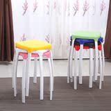 宜家塑料高凳子椅子特价家用餐桌圆凳加厚成人板凳时尚创意胶凳子