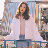 2016春装新款韩国stylenanda大袖子韩版时尚简约牛仔外套女潮
