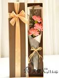 康乃馨鲜花礼盒单支花束包邮玫瑰一朵礼盒装情人节生日教师节妈妈