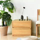 万事屋日式北欧风卧室红橡木水曲柳组合斗柜简约小户型实木收纳柜