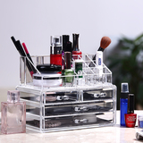 亚克力塑料化妆品收纳盒透明桌面收纳盒超大号抽屉式梳妆台整理箱
