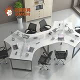 办公家具职员办公桌椅组合 屏风办公桌昆明多人员工位工作位6人