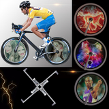 自行车风火轮3D显示器 新奇产品酷炫夜骑 辐条灯单车尾灯LED广告