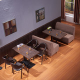 西餐厅沙发卡座餐桌椅 咖啡厅沙发桌椅奶茶店甜品店沙发桌椅组合