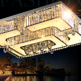 长方形水晶灯大气客厅吊灯led现代豪华1.2米吸顶灯具家用大厅大灯