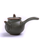 功夫茶具陶瓷茶壶泡茶器 创意龙泉青瓷大号红茶侧把壶过滤单壶