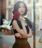 2016韩国夏季新款时尚性感蝴蝶结背带小黑裙连衣裙爆款