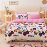 韩版水晶绒四件套全棉粉色床单被套珊瑚绒公主风保暖冬季床上用品