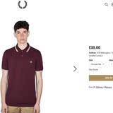 正品代购 FRED PERRY男polo衫短袖翻领 FP麦穗T恤M3600修身显瘦夏