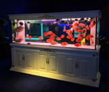 生态欧式鱼缸玻璃水族箱中大型屏风隔断子弹头吧台1.2/1.38/1.5米