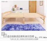 实木折叠床单人木板床实木午睡床 单人双人木质床办公室简易1.2米