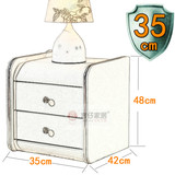 皮床头柜简约现代白色小户型迷你35CM储物收纳床边柜整装特价包邮