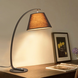 美式创意个性布艺吊灯北欧现代简约时尚书房客厅卧室床头艺术台灯