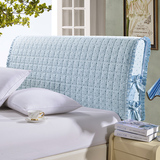 床头靠背保护套防尘罩布艺床头罩1.5/1.8m床纯色拆洗欧式简约现代