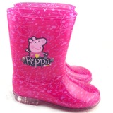 迪士尼佩佩猪夏季水鞋粉红猪小妹男女儿童雨鞋天然环保出口品质